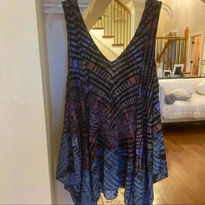 Free People Multicolor Geometric Tunic